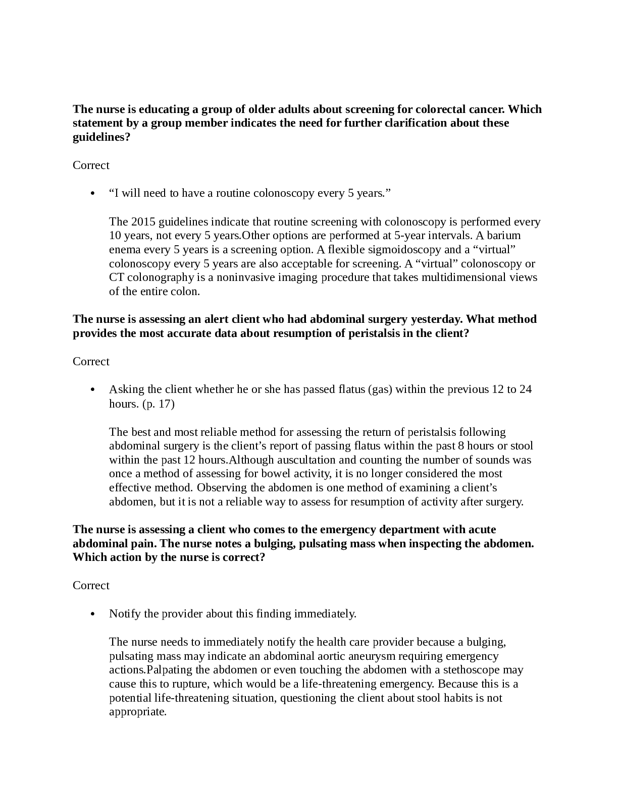 Preview image for NURS 2571 PN II Exam I/ NURS2571 PN II EXAM: RASMUSSEN